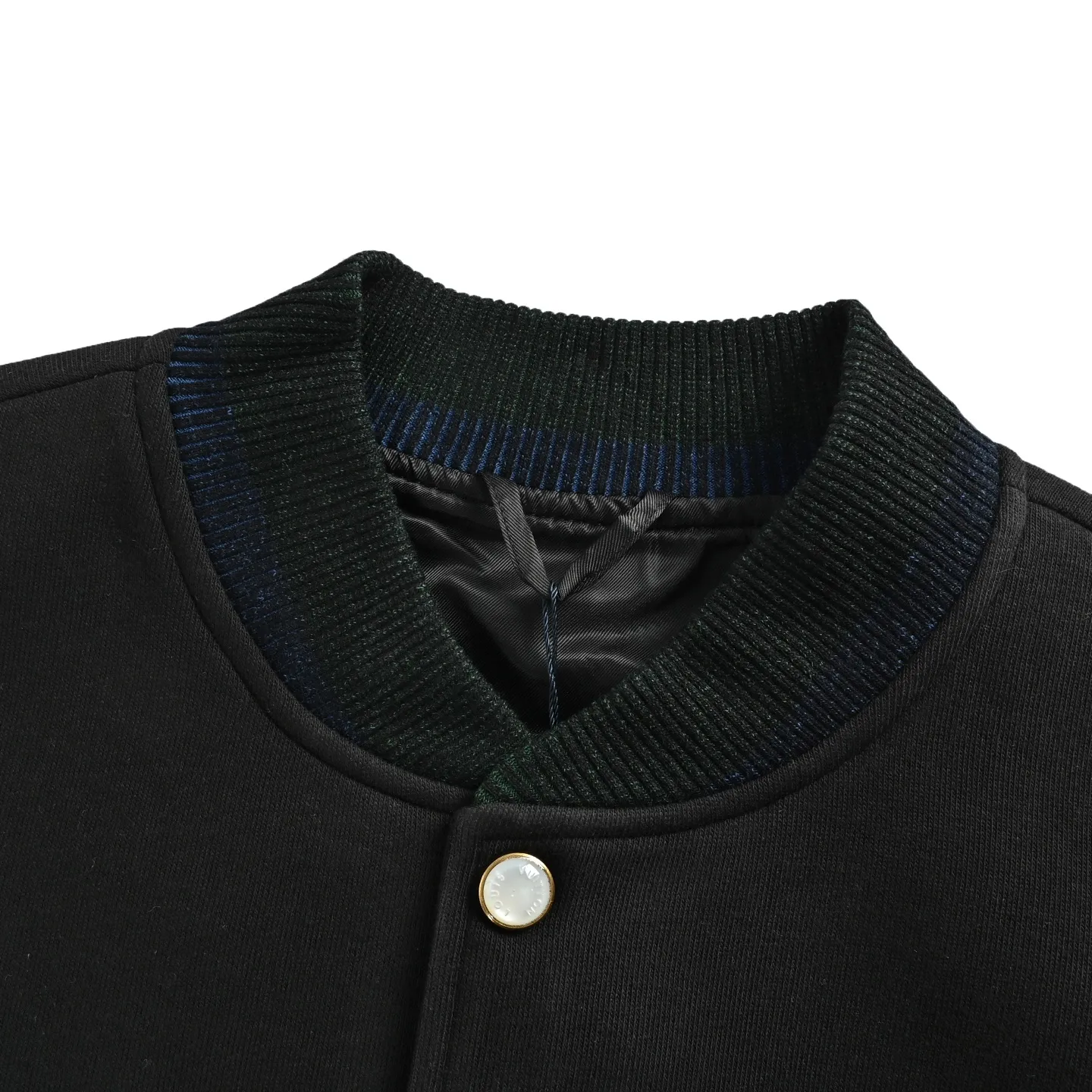 Louis Vuitton/Louis Vuitton letter embroidered patchwork baseball jacket